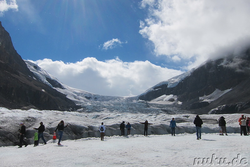 Columbia Icefields (Athabasca Glacier) im Jasper National Park, Kanada