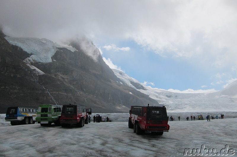 Columbia Icefields (Athabasca Glacier) im Jasper National Park, Kanada