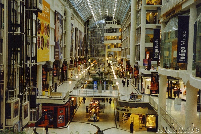 Das Eaton's Einkaufszentrum in Toronto, Kanada