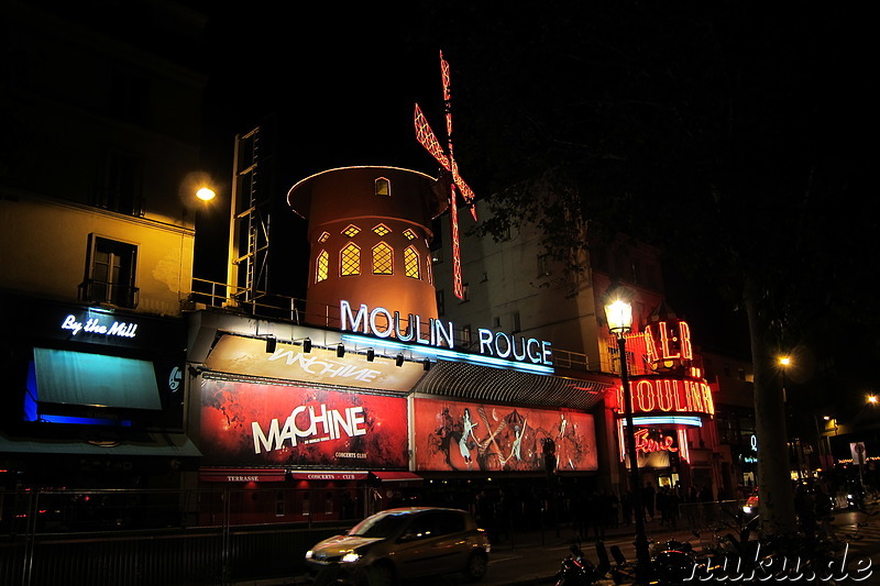 Das Moulin Rouge in Paris, Frankreich