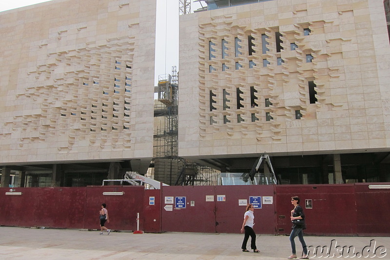 Das Parlamentsgebäude in Valletta, Malta