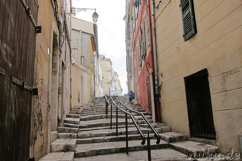 Das Stadtviertel Le Panier von Marseille, Frankreich