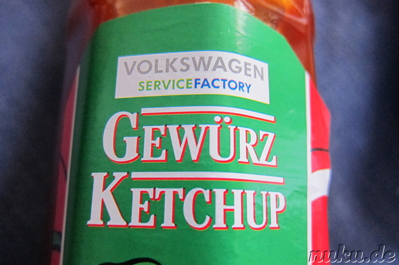 Dazu darf man natürlich auch nicht irgendeinen Ketchup servieren