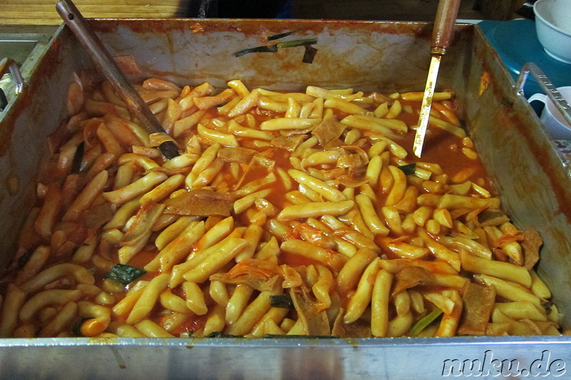 Ddeokbokki - Reisnudeln in scharfer Sosse