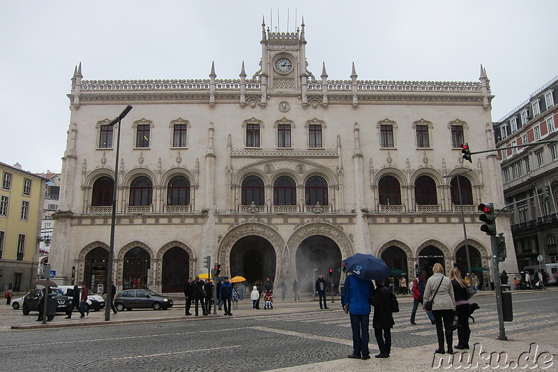 Der Bahnhof Rossio in Lissabon, Portugal