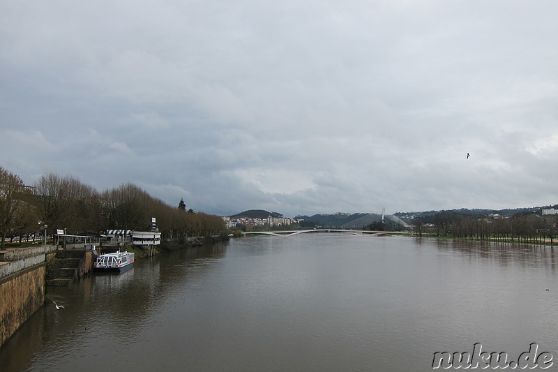 Der Mondego Fluss in Coimbra, Portugal