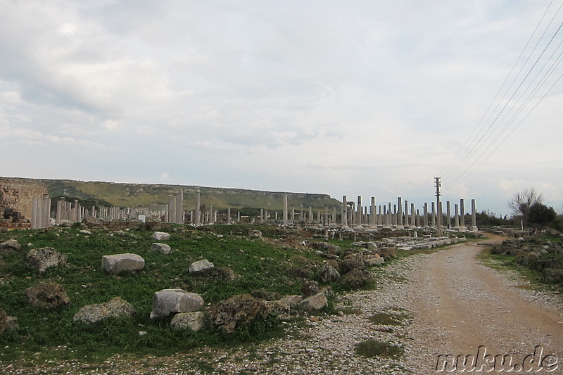 Die antike griechische Stadt Perge bei Antalya in der Türkei