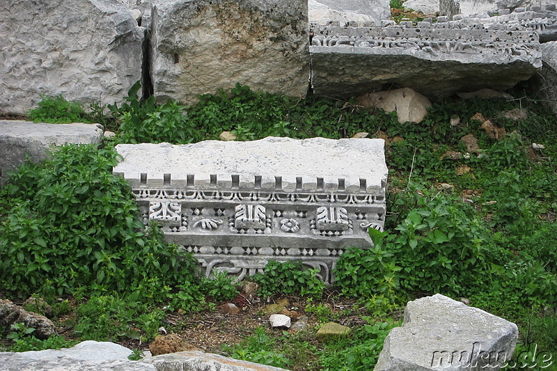 Die antike griechische Stadt Perge bei Antalya in der Türkei