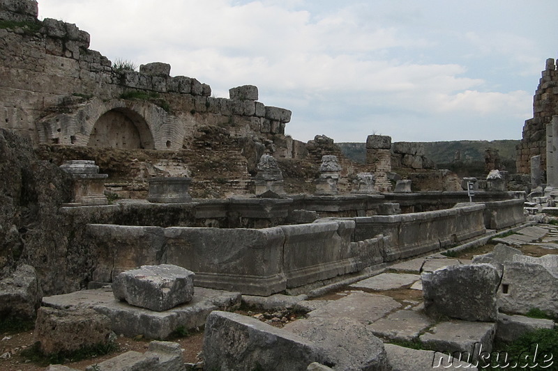 Die antike griechische Stadt Perge bei Antalya in der Türkei