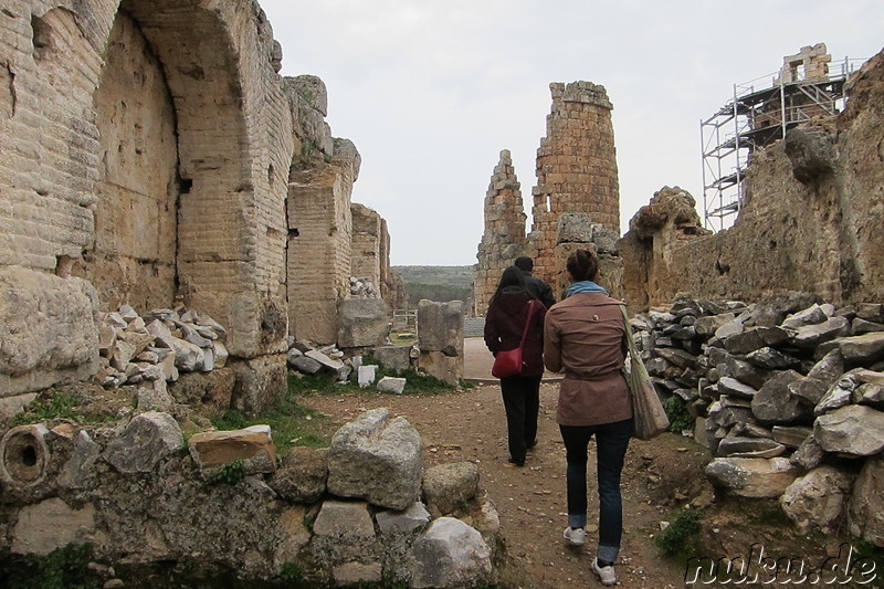 Die antike griechische Stadt Perge bei Antalya in der Türkei