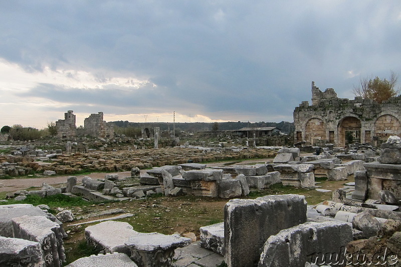 Die antike griechische Stadt Perge bei Antalya in der Türkei