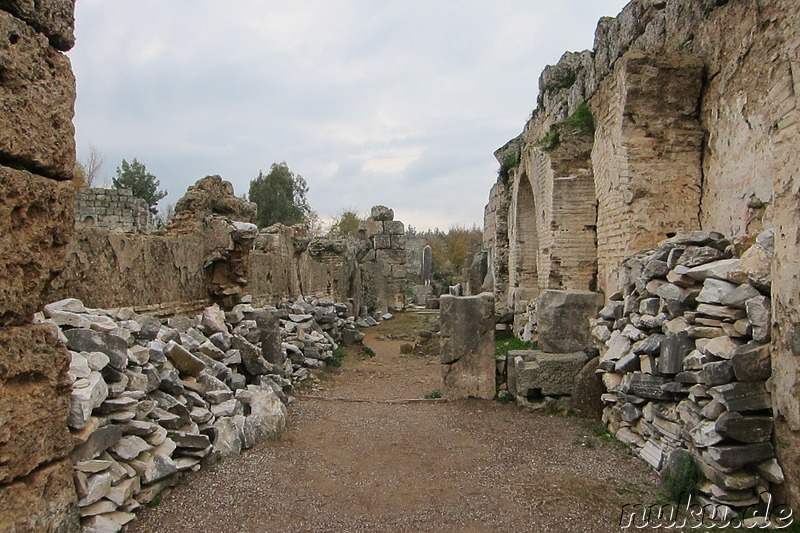 Die antike griechische Stadt Perge bei Antalya in der Türkei