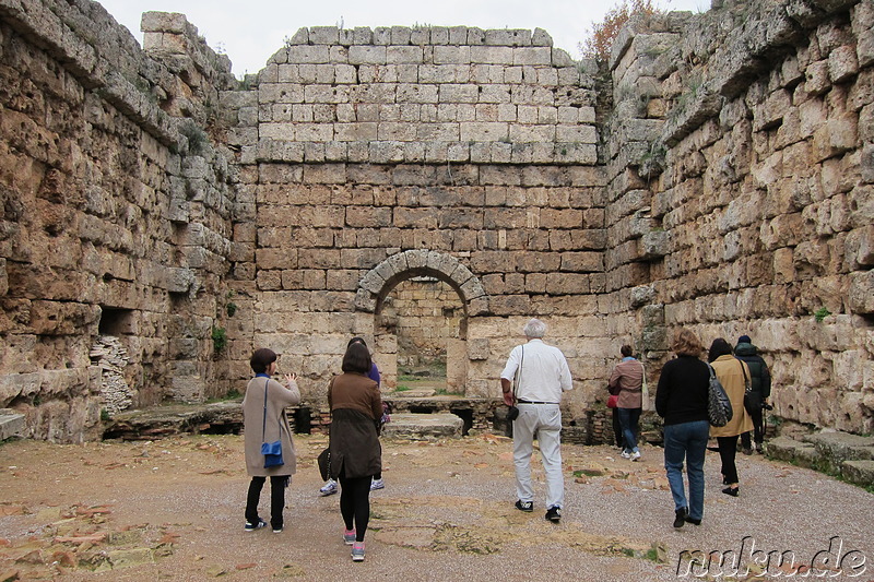 Die antike griechische Stadt Perge bei Antalya in der Türkei