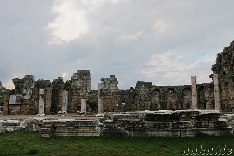 Die antike griechische Stadt Perge bei Antalya in der Türkei