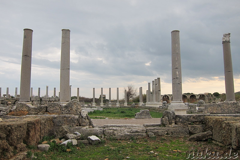 Die antike griechische Stadt Perge bei Antalya in der Türkei