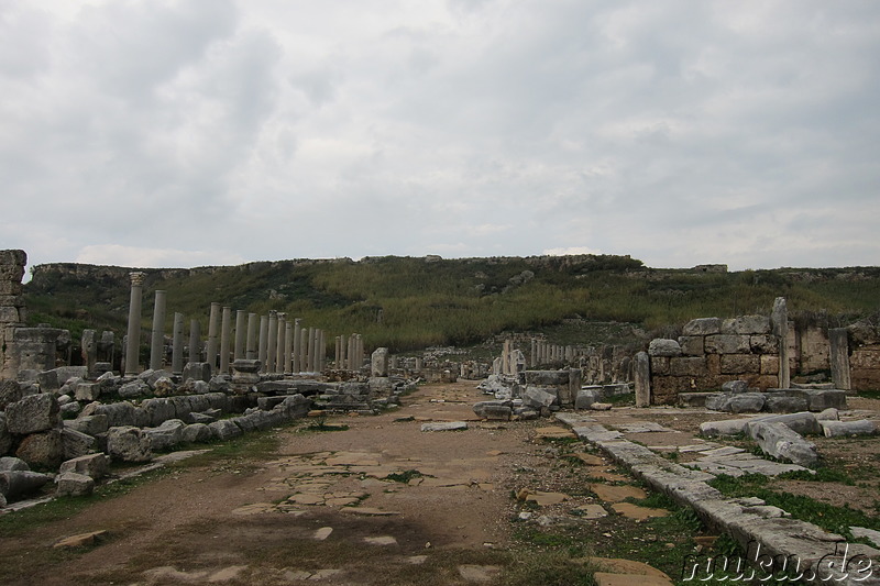 Die antike griechische Stadt Perge bei Antalya in der Türkei