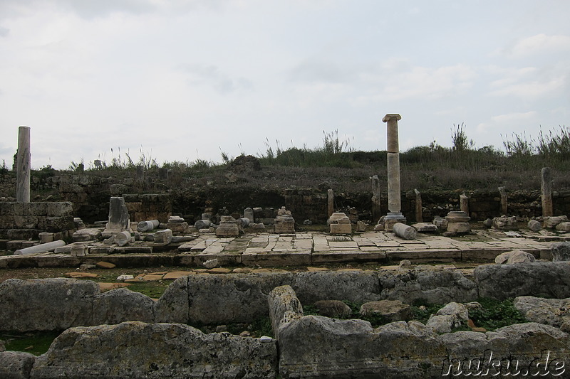 Die antike griechische Stadt Perge bei Antalya in der Türkei