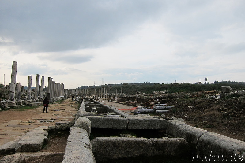 Die antike griechische Stadt Perge bei Antalya in der Türkei