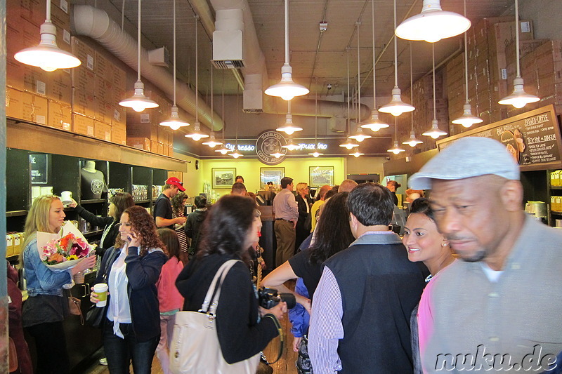 Die erste Starbucks-Filiale am Pike Place Market in Seattle, U.S.A.