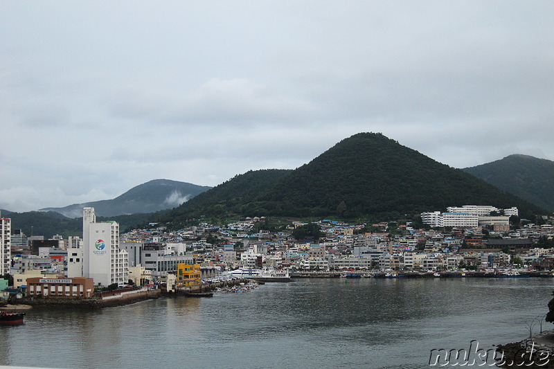 Die Expo-Stadt Yeosu in Jeollanam-Do, Korea