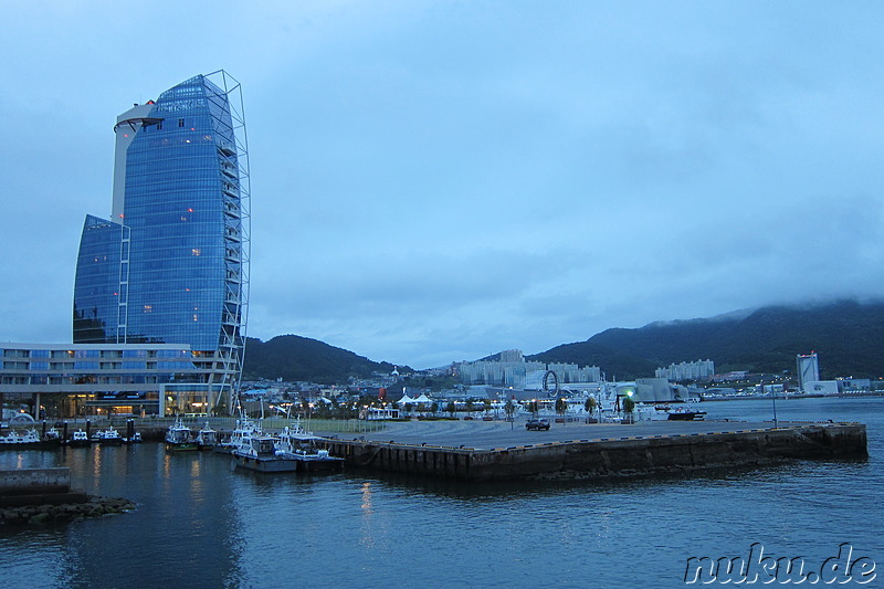 Die Expo-Stadt Yeosu in Jeollanam-Do, Korea