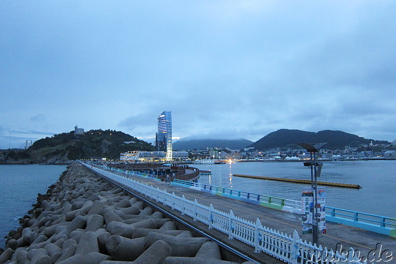 Die Expo-Stadt Yeosu in Jeollanam-Do, Korea
