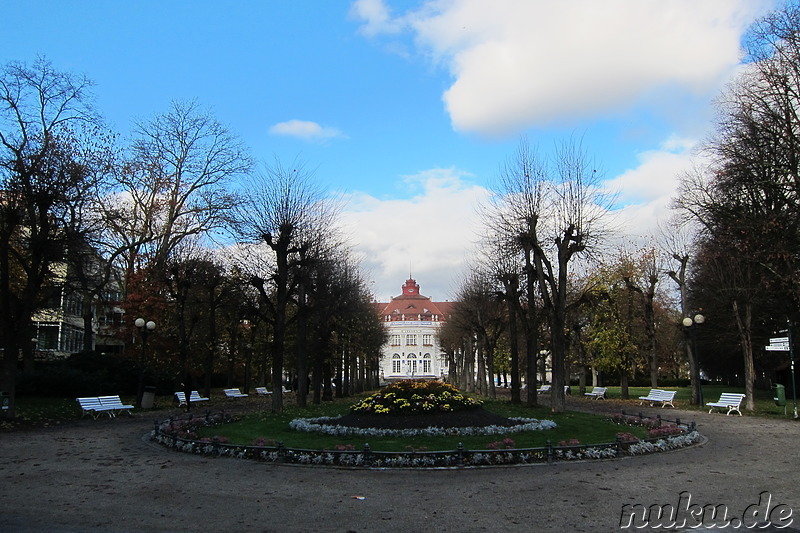 Die Fußgängerzone Masaryka in Karlsbad, Tschechien