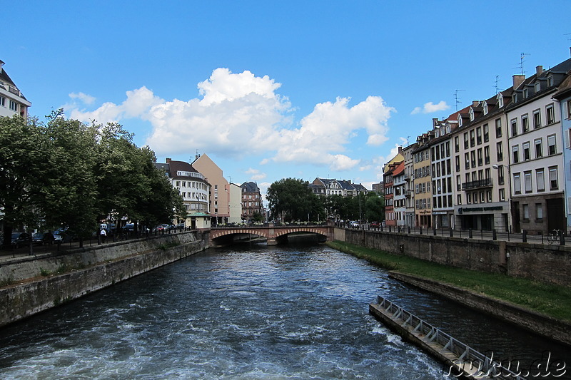 Die Ill - Fluss in Strasbourg, Frankreich