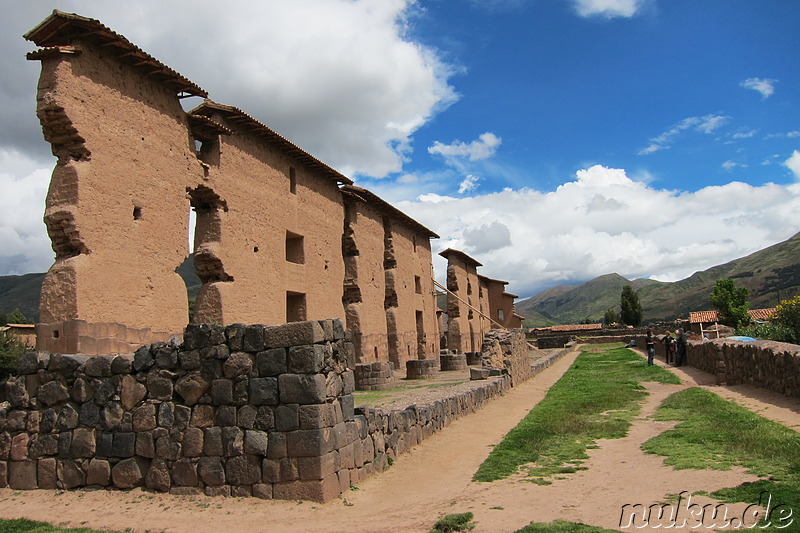 Die Inca-Befestigungsanlage von Raqchi, Peru