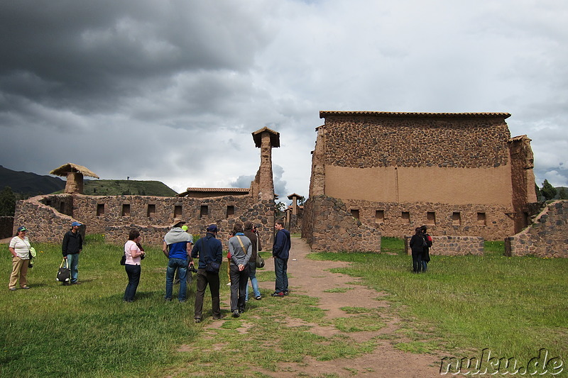 Die Inca-Befestigungsanlage von Raqchi, Peru