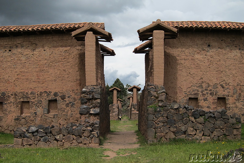 Die Inca-Befestigungsanlage von Raqchi, Peru