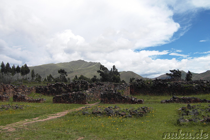 Die Inca-Befestigungsanlage von Raqchi, Peru