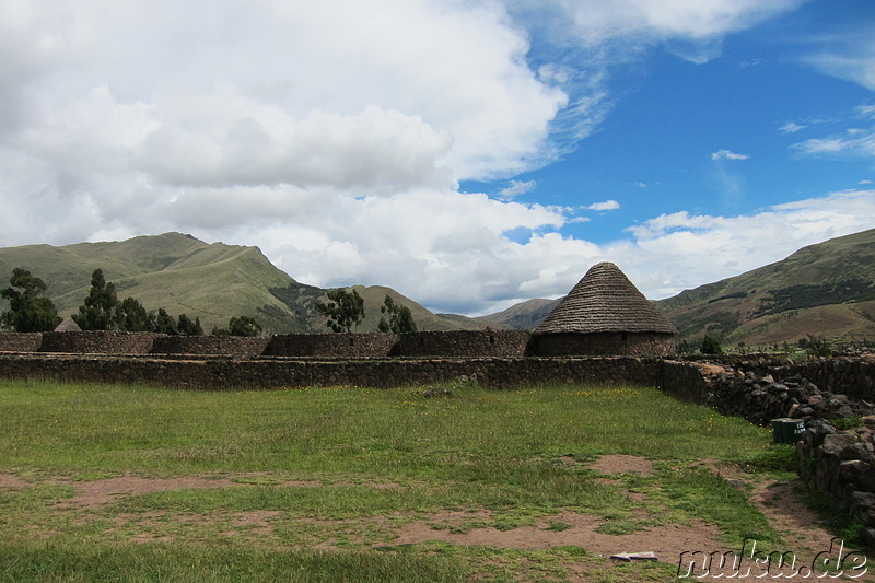 Die Inca-Befestigungsanlage von Raqchi, Peru