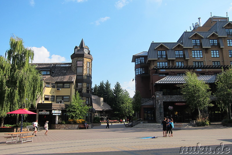 Die Innenstadt von Whistler, Kanada