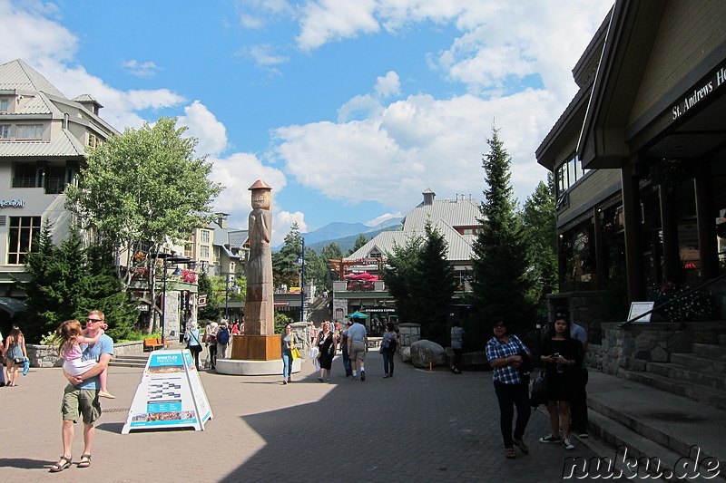 Die Innenstadt von Whistler, Kanada