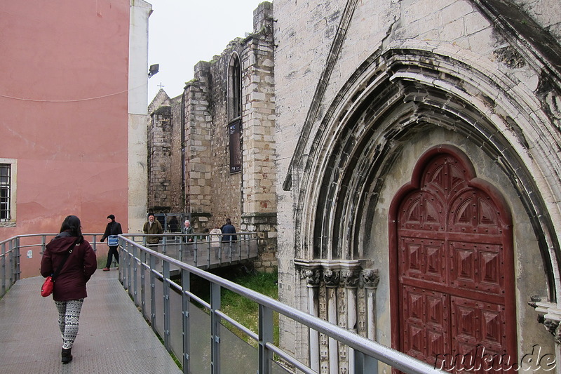 Die Kirche Igreja do Carmo in Lissabon, Portugal