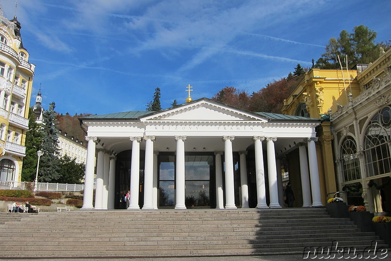 Die Kreuzquelle (Krizovy Pramen) in Marienbad, Tschechien