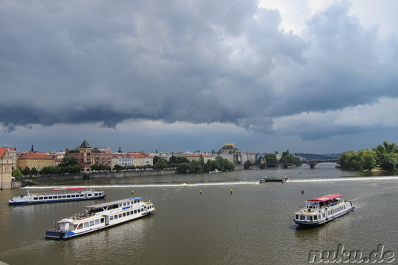 Die Moldau in Prag, Tschechien