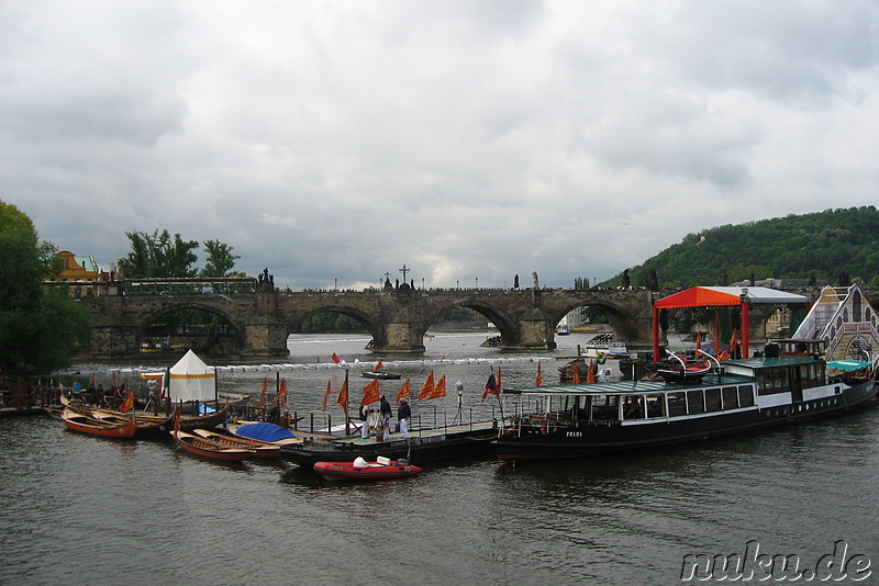 Die Moldau (Vltava) in Prag, Tschechien