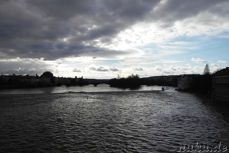 Die Moldau (Vltava) in Prag, Tschechien