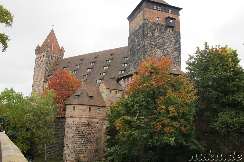 Die Nürnberger Kaiserburg in Nürnberg, Franken