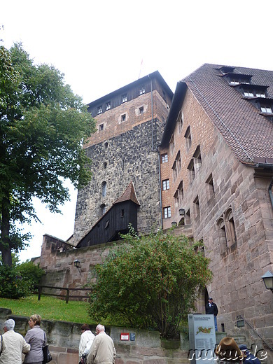 Die Nürnberger Kaiserburg in Nürnberg, Franken