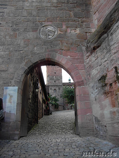 Die Nürnberger Kaiserburg in Nürnberg, Franken