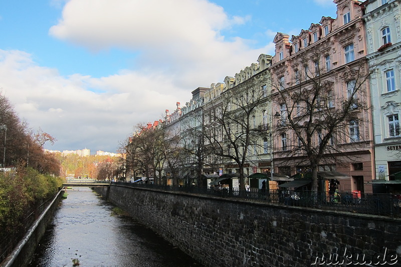 Die prachtvolle Altstadt von Karlsbad, Tschechien