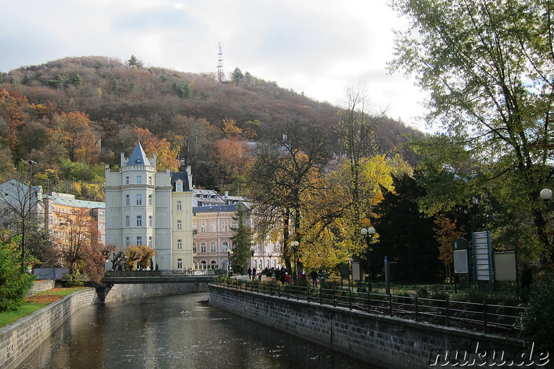 Die prachtvolle Altstadt von Karlsbad, Tschechien