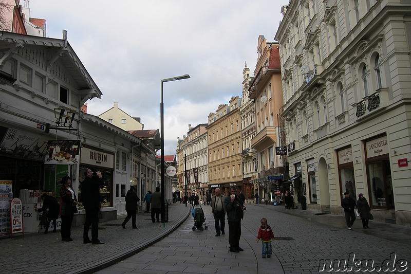 Die prachtvolle Altstadt von Karlsbad, Tschechien