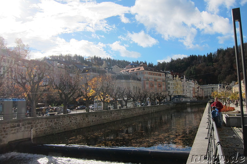 Die prachtvolle Altstadt von Karlsbad, Tschechien