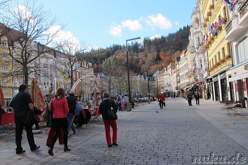 Die prachtvolle Altstadt von Karlsbad, Tschechien