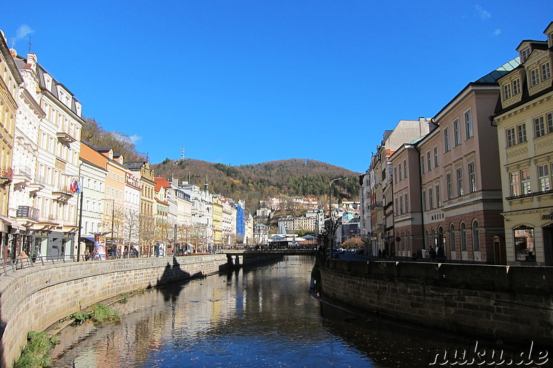 Die prachtvolle Altstadt von Karlsbad, Tschechien