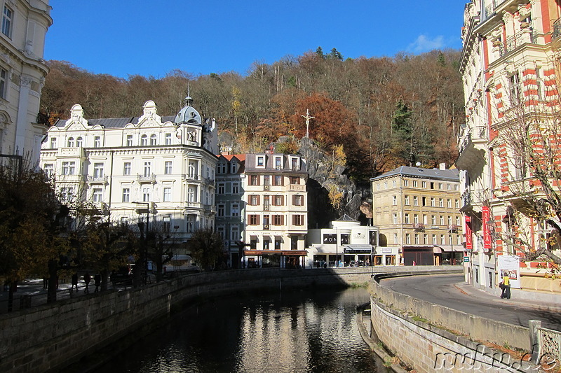 Die prachtvolle Altstadt von Karlsbad, Tschechien